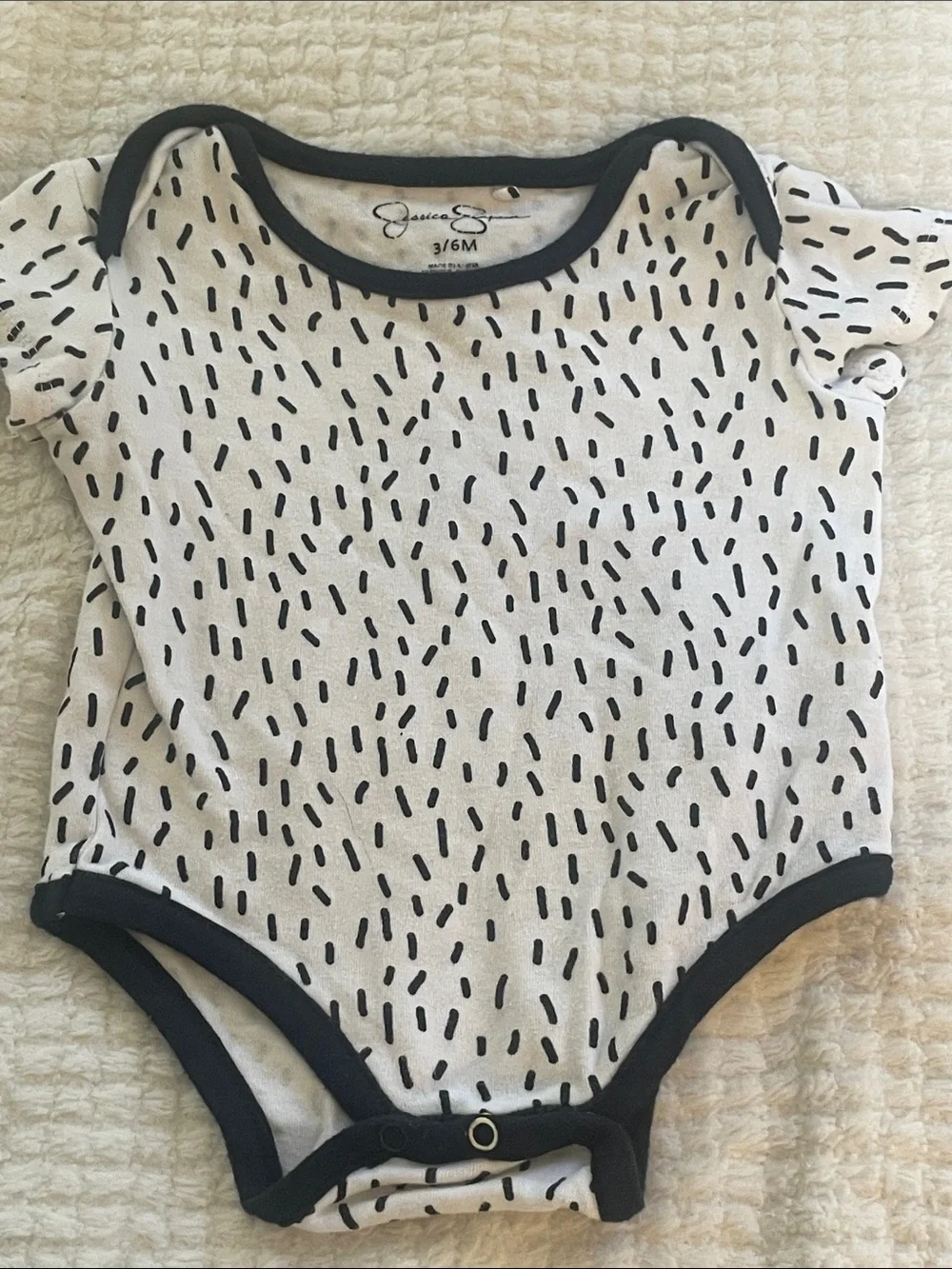 ❤️4 for $10 White & Orange Floral One-Piece 2 Pack/Set